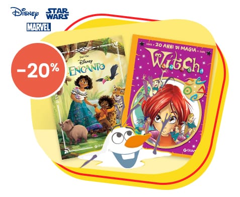 Disney, Marvel e Star Wars -20%